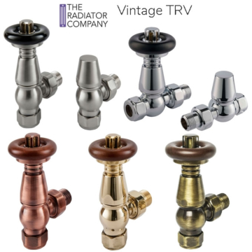 The Radiator Company Vintage TRV Thermostatic Valve Set