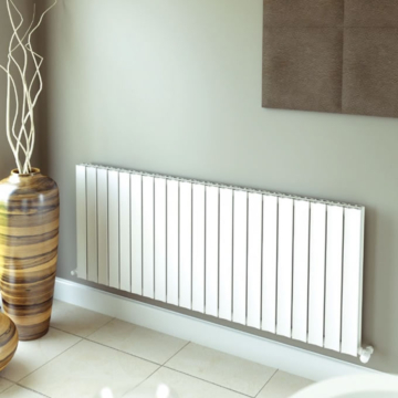 Ultraheat Bombe White Horizontal Aluminium Radiators