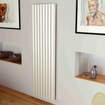 Ultraheat Bombe White Vertical Aluminium Radiators