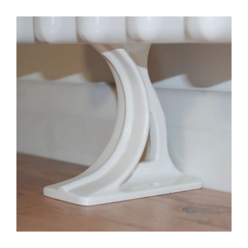 Universal White Column Radiator Feet