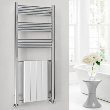 Vogue Harmonique MD060 Towel Rail with White Radiators