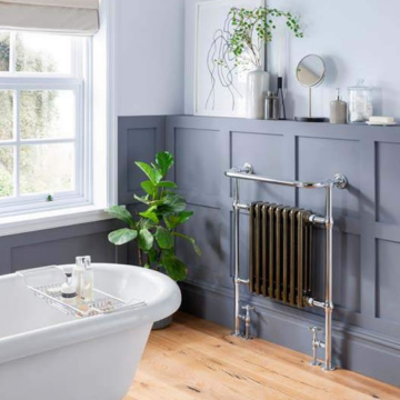 Vogue Regency LG004-MS Floor standing Chrome frame Towel Rails
