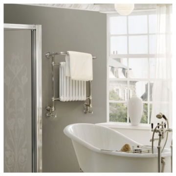 Vogue Regency LG005-MS Chrome Plated Mild Steel Traditional Towel Rail