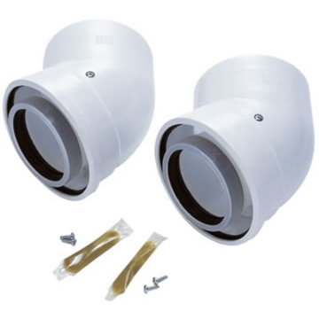 Worcester Greenstar Heatslave/Danesmoor 45 Degree Elbows (Pair)