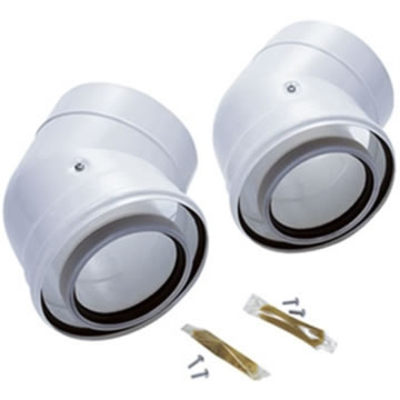 Worcester Greenstar 100/150mm 45 Degree Elbow (Pair)