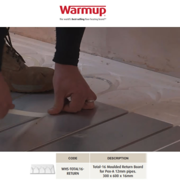 Warmup Total-16 Low Profile System Moulded Return Board