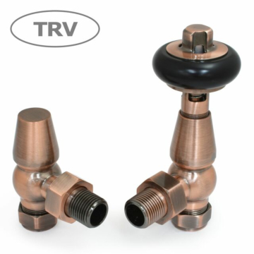 Faringdon Antique Copper TRV Radiator Valve Sets