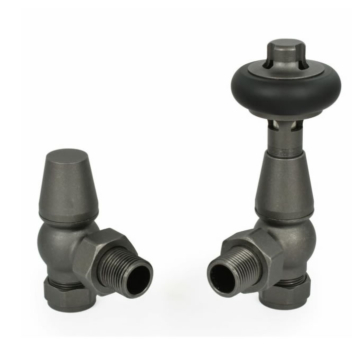 Faringdon Light Pewter TRV Radiator Valve Sets