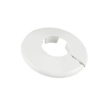 White Pipe Collars 15mm (Pair)