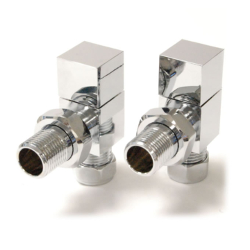 Bloc Square Chrome Radiator Valves