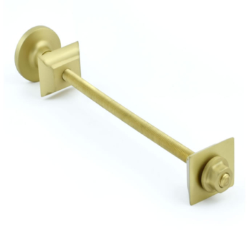 Cast Iron Radiator Luxury Wall Stay Fixing - Brushed Brass (Pair)