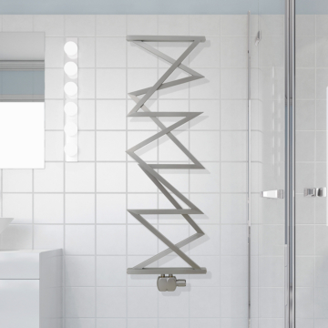 Aeon ZigZag M Stainless Steel Brushed Matt Towel Rails