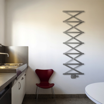 Aeon ZigZag T Stainless Steel Brushed Matt Towel Rails
