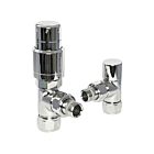 Apollo Luxury Chrome 15mm Angled Thermostatic Radiator Valves