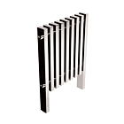 Ben De Lisi Kolonna Square Polished Stainless Steel Radiator