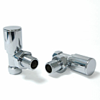 Milan Radiator Valve Set - Chrome