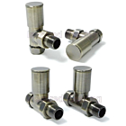 Milan Radiator Valve Set - Antique Brass