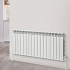 Rads 2 Rails Balham 97 Horizontal White Radiator