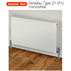 Supplies4Heat Faraday Type 21 600mm High White Radiators