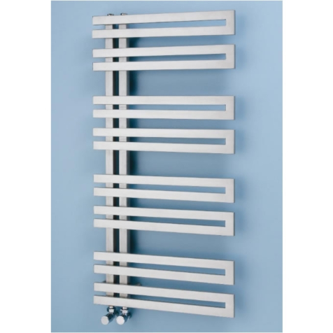 Apollo Genova Offset Brushed Stainless Steel Towel Rails