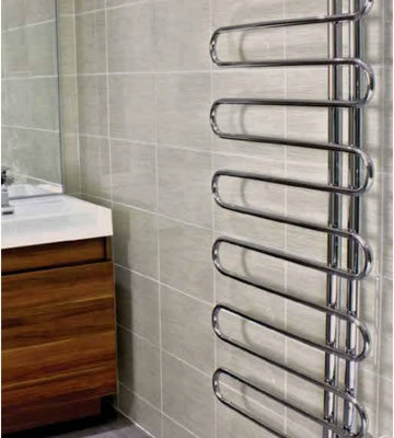 Radox Tiberis Polished Stainless Steel Towel Rails