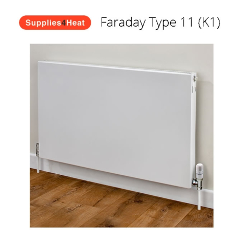 Supplies4Heat Faraday Type 11 500mm High Radiators in RAL Colours