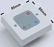 White Digital Wall Plate Control for Electric Element