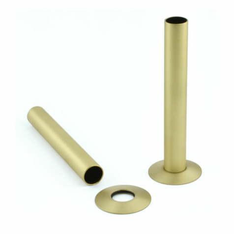 Radiator Pipe Sleeve Kit - Brushed Brass