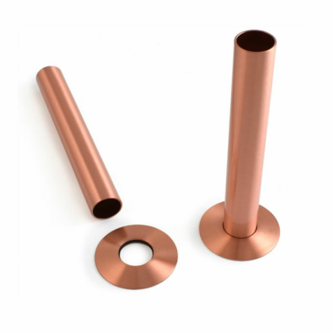 Radiator Pipe Sleeve Kit - Brushed Copper