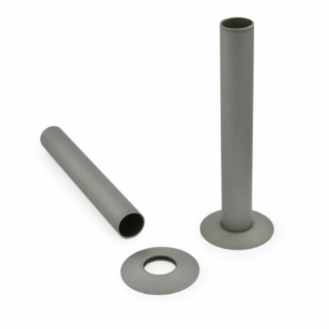 Radiator Pipe Sleeve Kit - Matte Metallic Grey