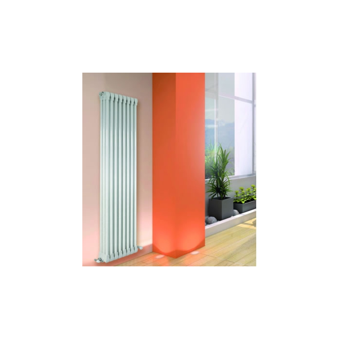 Apollo Monza 3 Column Vertical White Aluminium Radiator